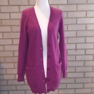 Wallace by Madewell Rabbit Hair Cardigan Sweater S